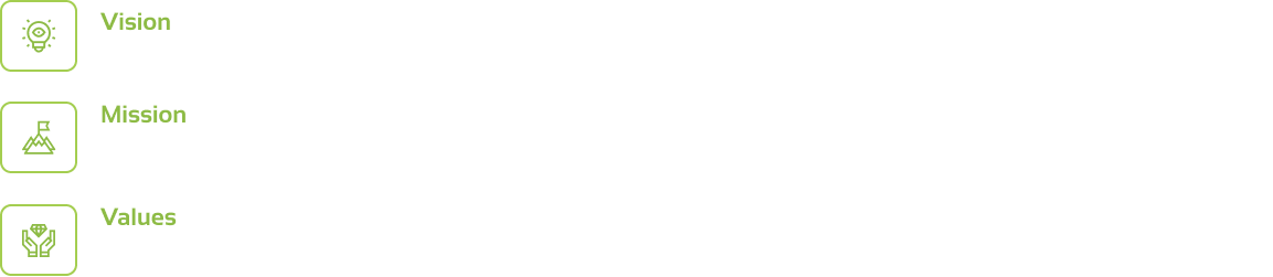 Mission, Vision, Values